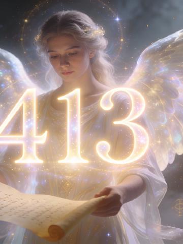 Angel number 413 feature image