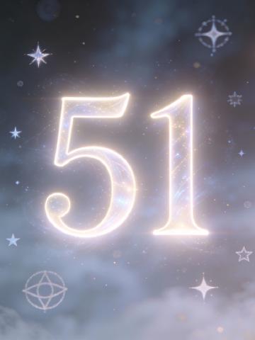 Angel number 51 feature image