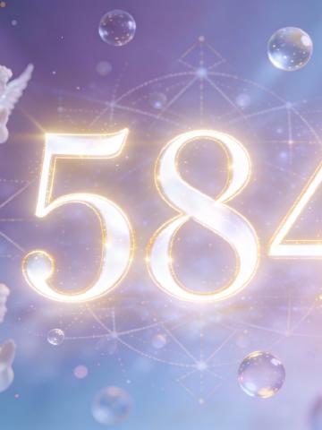 Angel number 584 feature image
