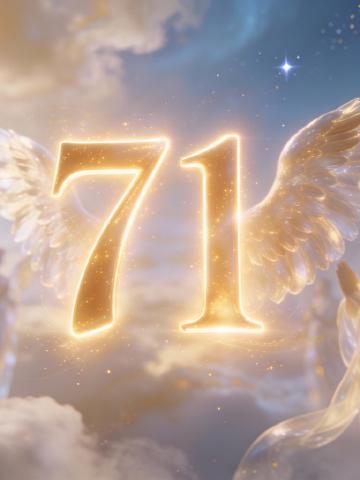 Angel number 71 feature image