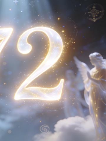Angel number 72 feature image